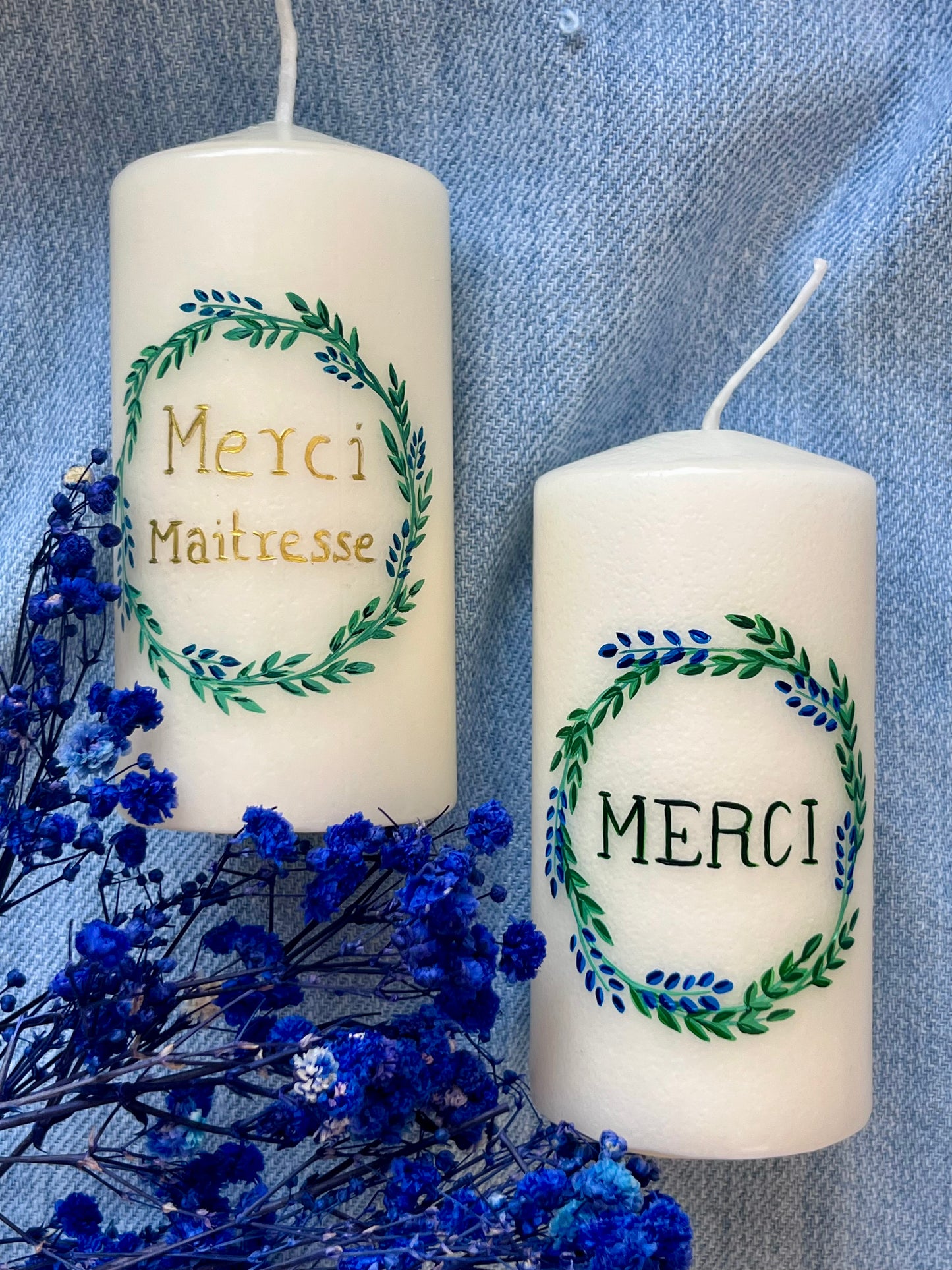 Bougie décorative peinte à la main
cadeau de remerciement, de baptême, de communion, de mariage
cadeau original
décoration intérieur accessoire
fait main